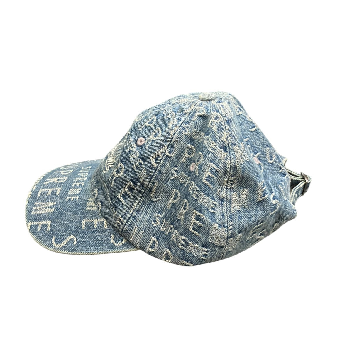 Supreme Warp Jacquard Logos Denim 6-Panelデニムキャップ 古着・中古-3枚目のアイテム画像