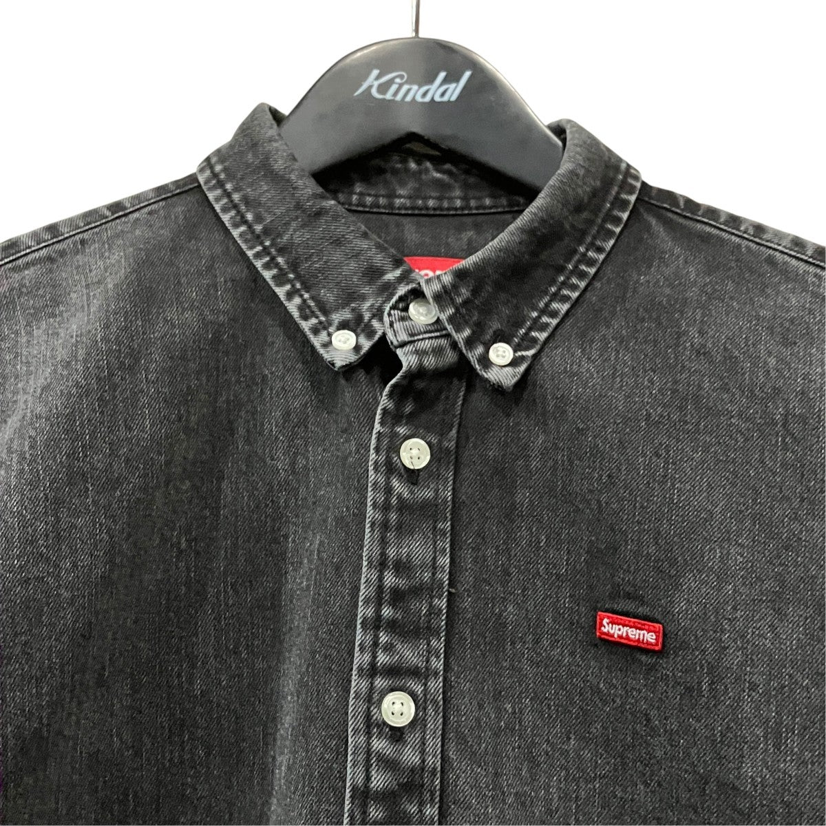 Supreme Small Box Shirt デニムシャツ 古着・中古-3枚目のアイテム画像