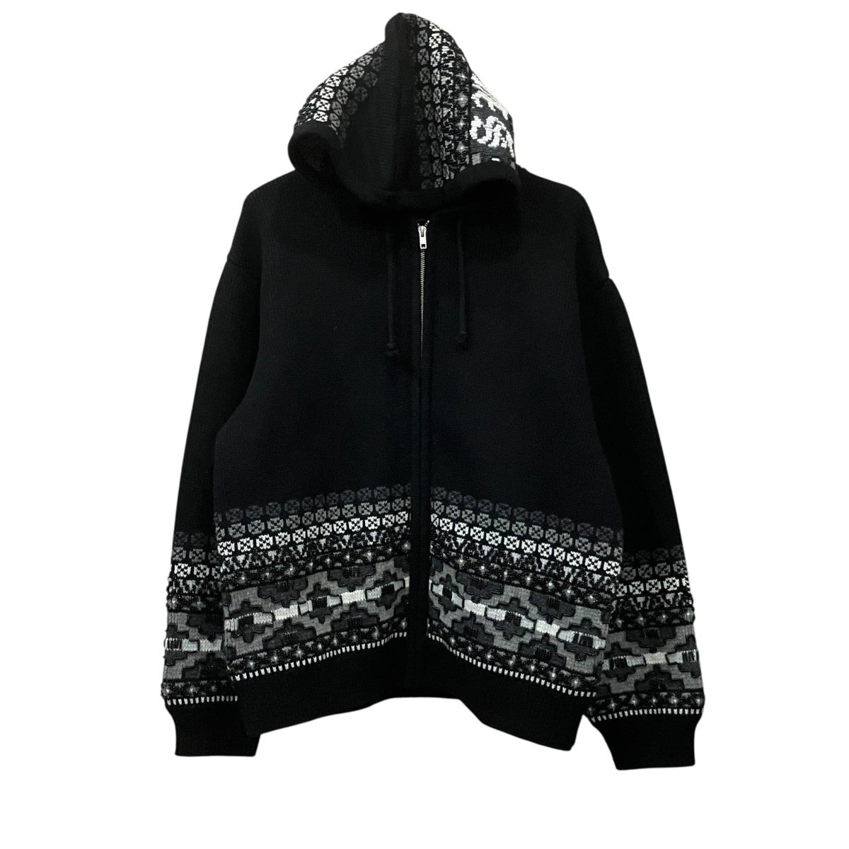 Supreme Beaded Zip Up Hooded Sweater ニットパーカー 古着・中古-1枚目のアイテム画像