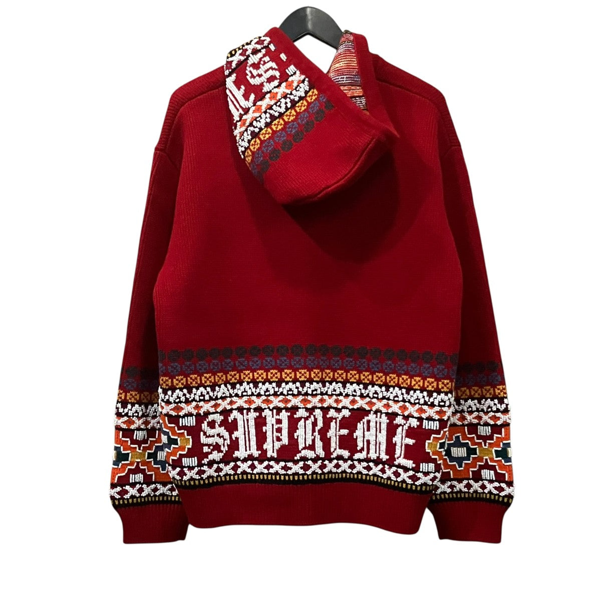 Supreme Beaded Zip Up Hooded Sweater ニットパーカー 古着・中古-2枚目のアイテム画像
