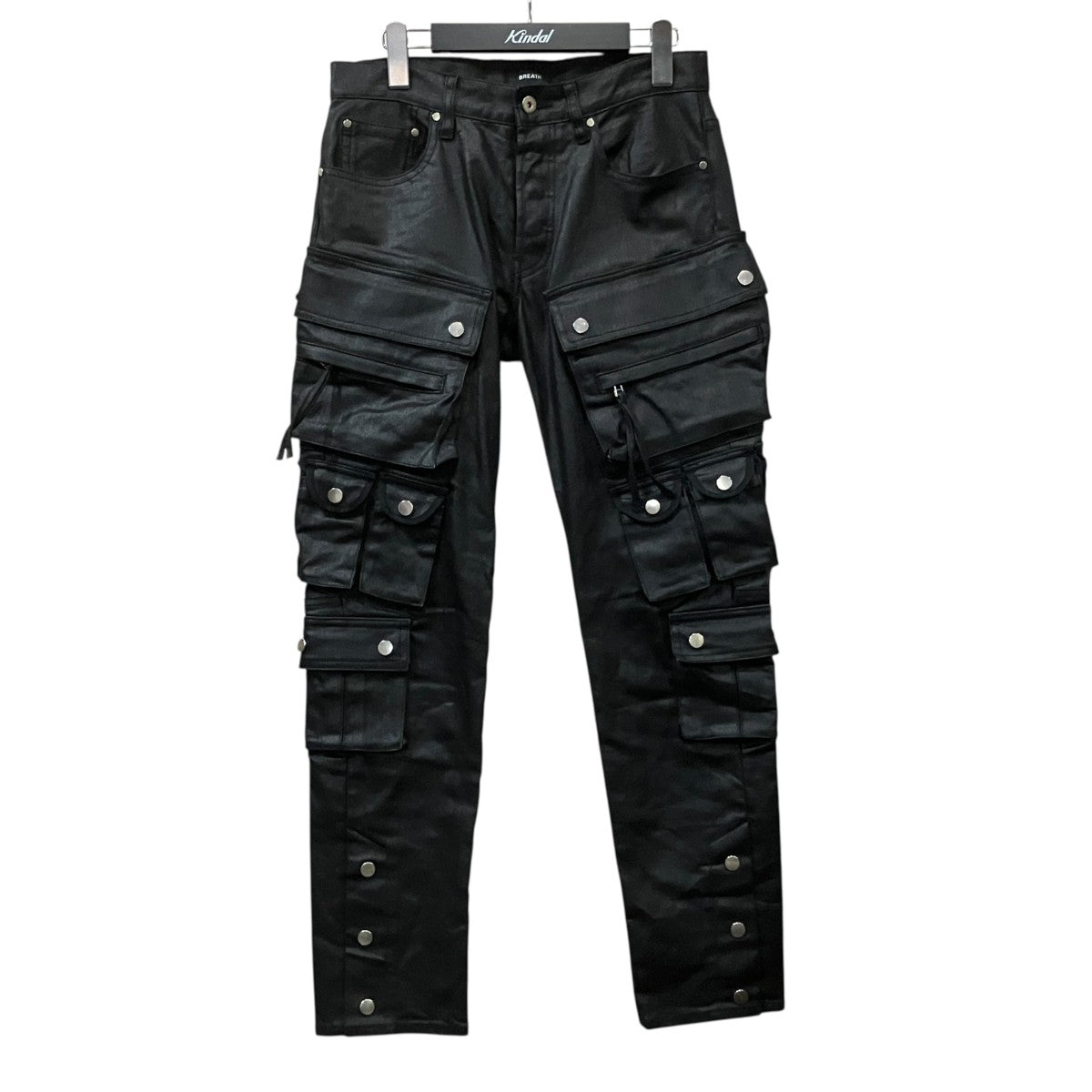 BREATH Multi Pocket Slim Cargo Pants コーティングカーゴパンツ 古着・中古-1枚目のアイテム画像