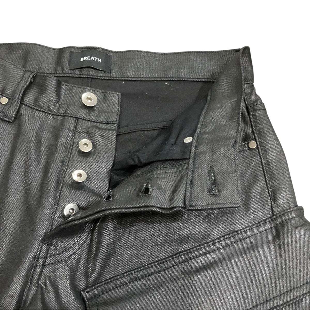 BREATH Multi Pocket Slim Cargo Pants コーティングカーゴパンツ 古着・中古-4枚目のアイテム画像