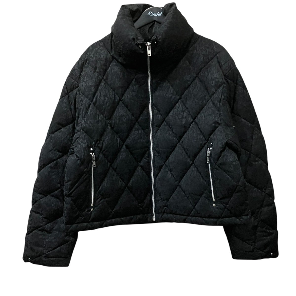 BREATH FAUX LEATHER SHINY QUILTING DOWN JACKET ダウンジャケット 古着・中古-1枚目のアイテム画像