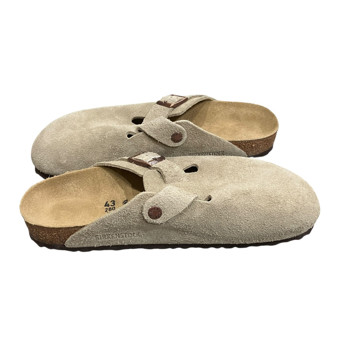BIRKENSTOCK Boston Taupe (Original Footbed)