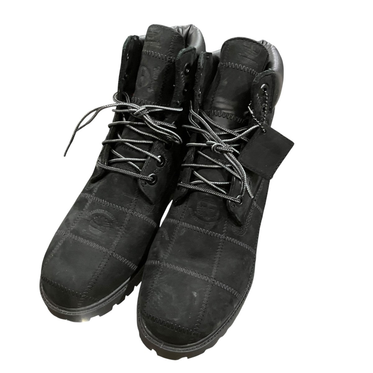 Supreme×Timberland Patchwork 6 Inch Premium Boot Black 古着・中古-1枚目のアイテム画像