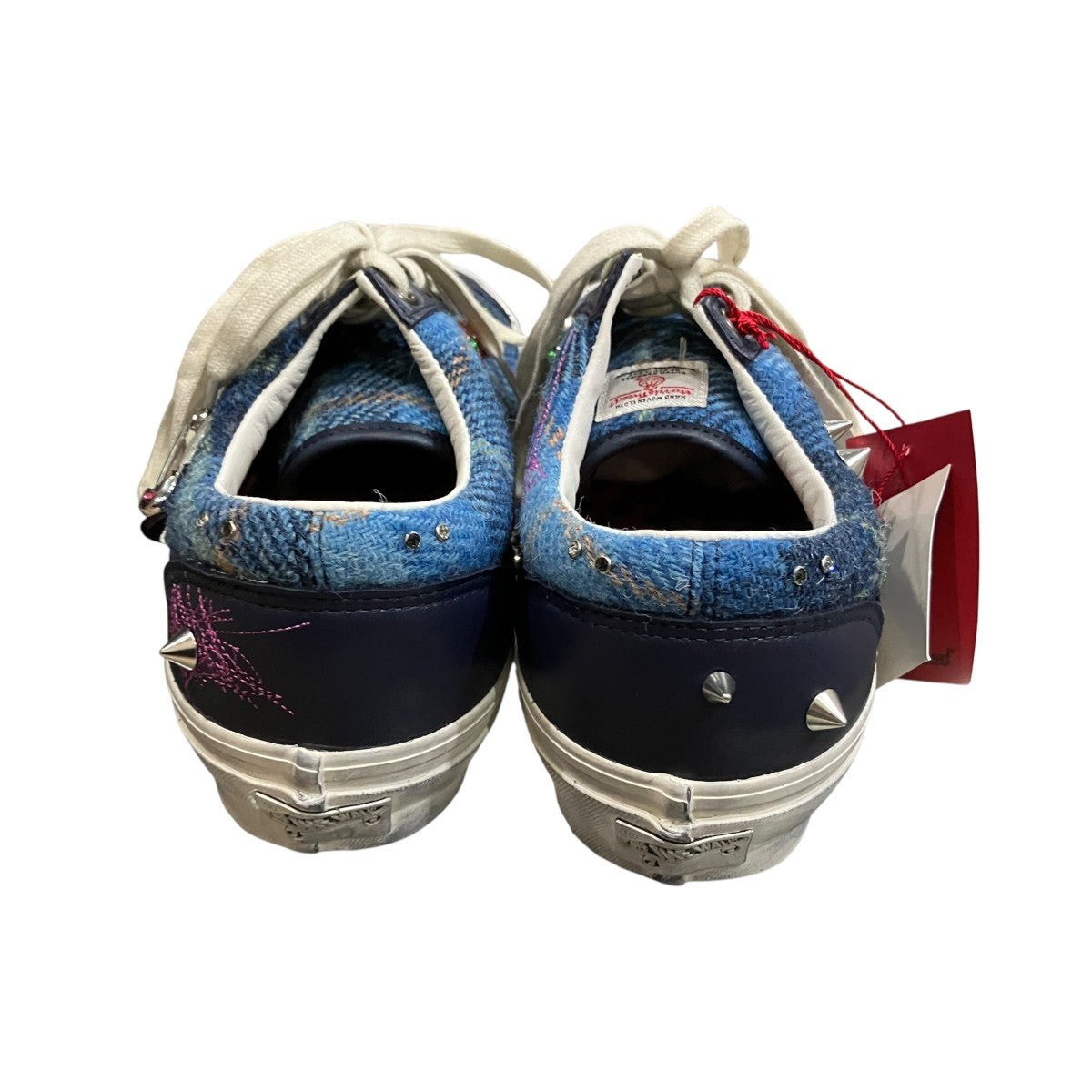 VANS×Harris Tweed Old Skool 36 Tweed Navy Blue ローカットスニーカー 古着・中古-5枚目のアイテム画像