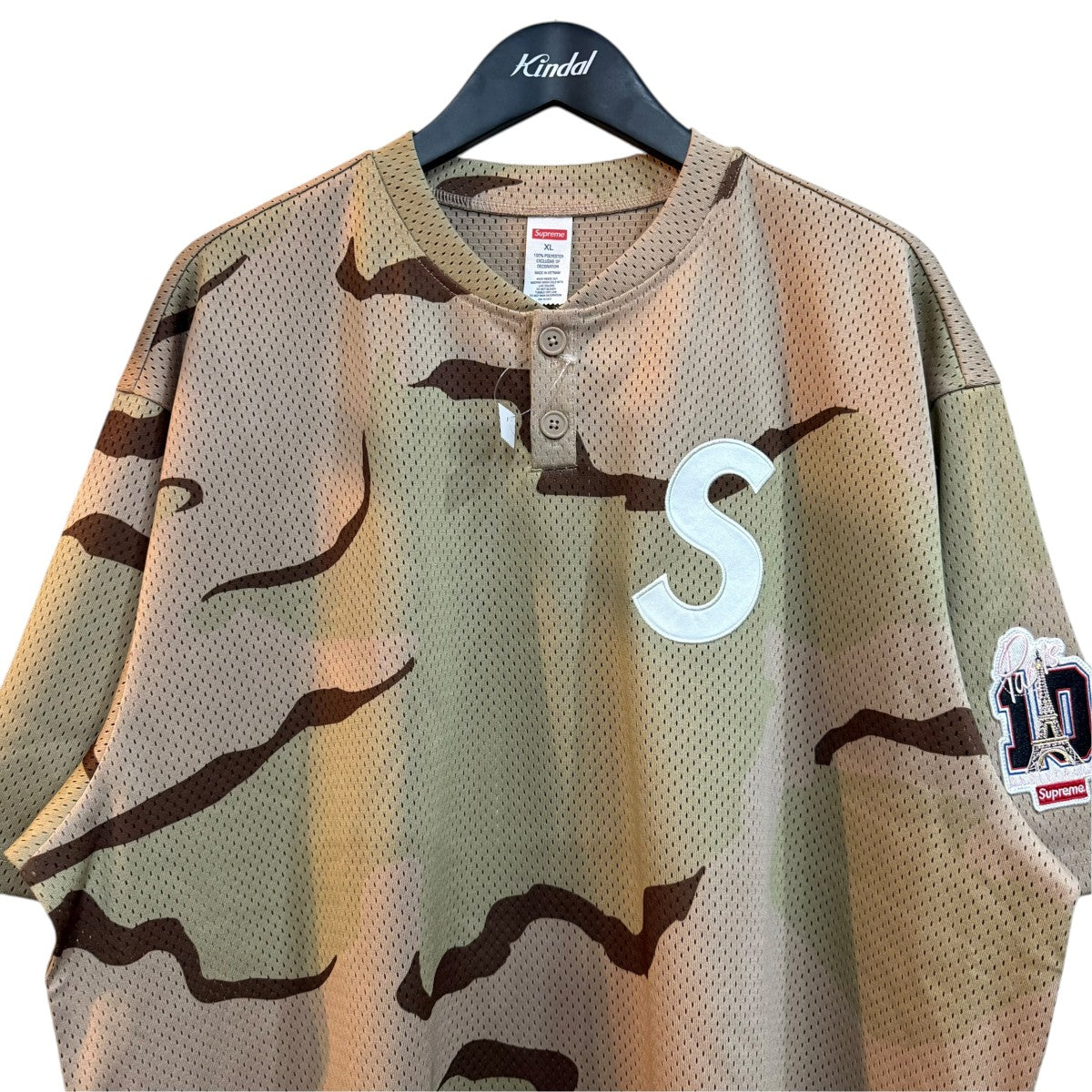 Supreme Shop S Logo Baseball Henleyベースボールシャツ 古着・中古-3枚目のアイテム画像
