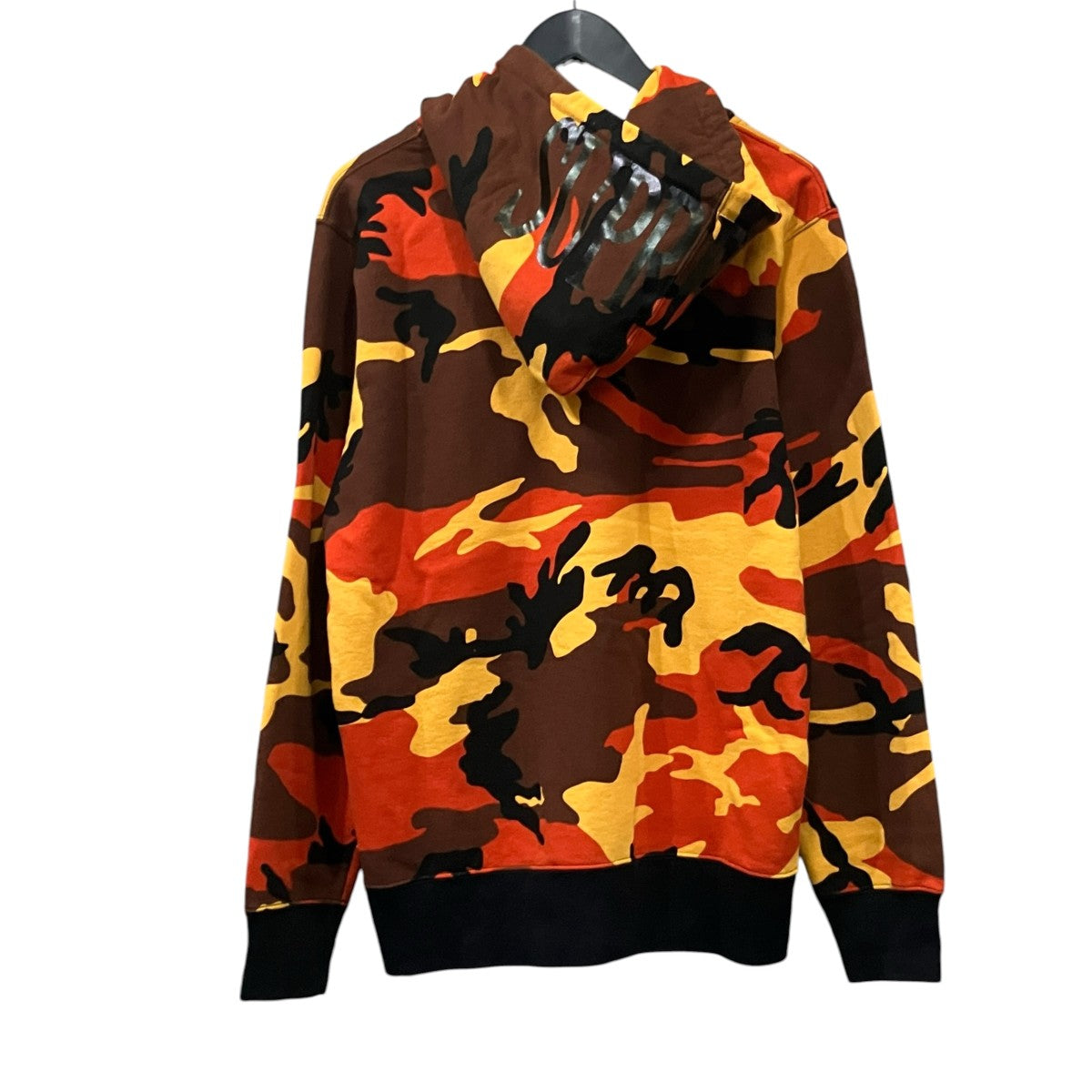 Supreme HOODED FOIL LOGO ZIP UP カモ柄フードロゴ 古着・中古-2枚目のアイテム画像