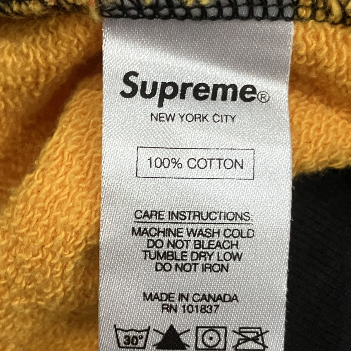 Supreme HOODED FOIL LOGO ZIP UP カモ柄フードロゴ 古着・中古-6枚目のアイテム画像