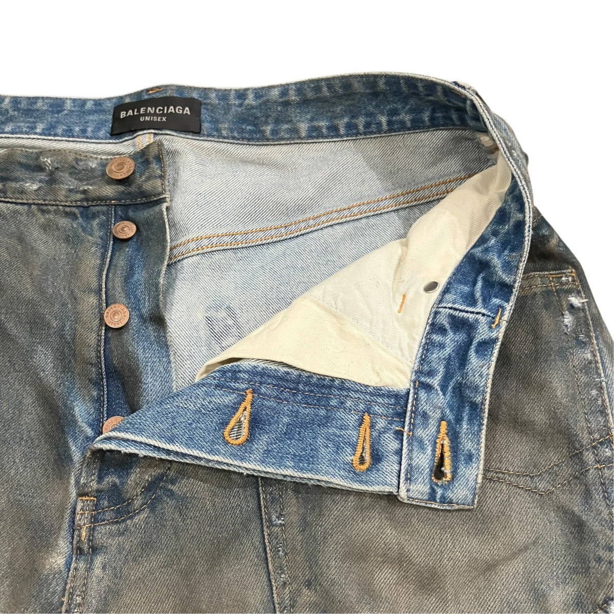 BALENCIAGA PATCHED POCKET BAGGY JEANS デニムパンツ 古着・中古-4枚目のアイテム画像