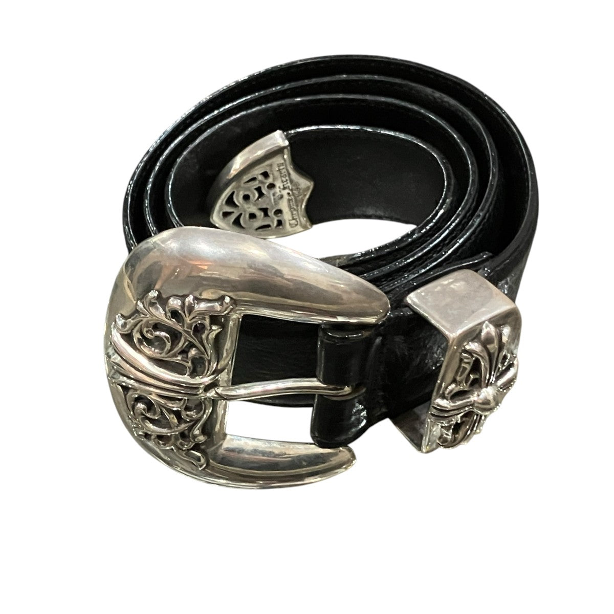 CHROME HEARTS クラシック3PCレザーベルト 古着・中古-1枚目のアイテム画像