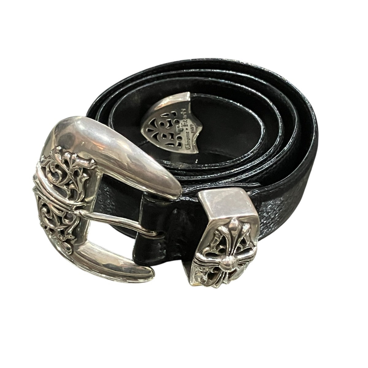 CHROME HEARTS クラシック3PCレザーベルト 古着・中古-2枚目のアイテム画像