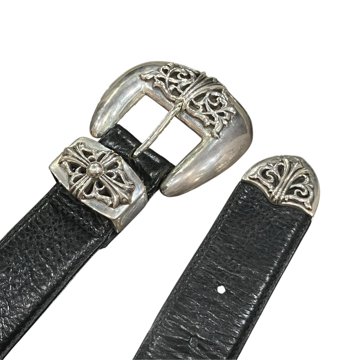 CHROME HEARTS クラシック3PCレザーベルト 古着・中古-5枚目のアイテム画像