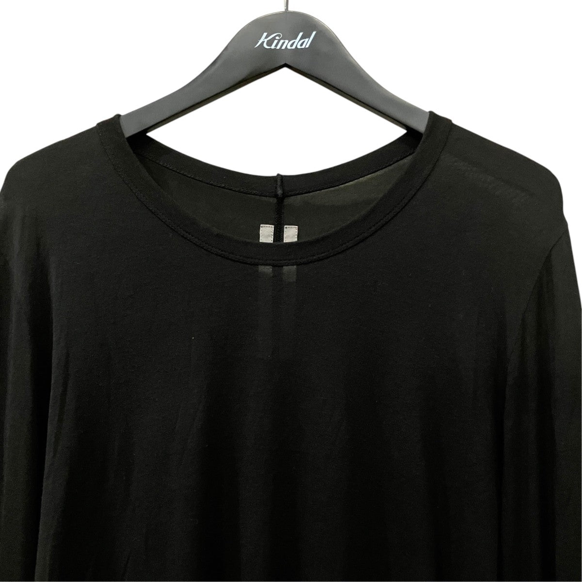 RICK OWENS シルク混シアーロングスリーブカットソー 古着・中古-3枚目のアイテム画像