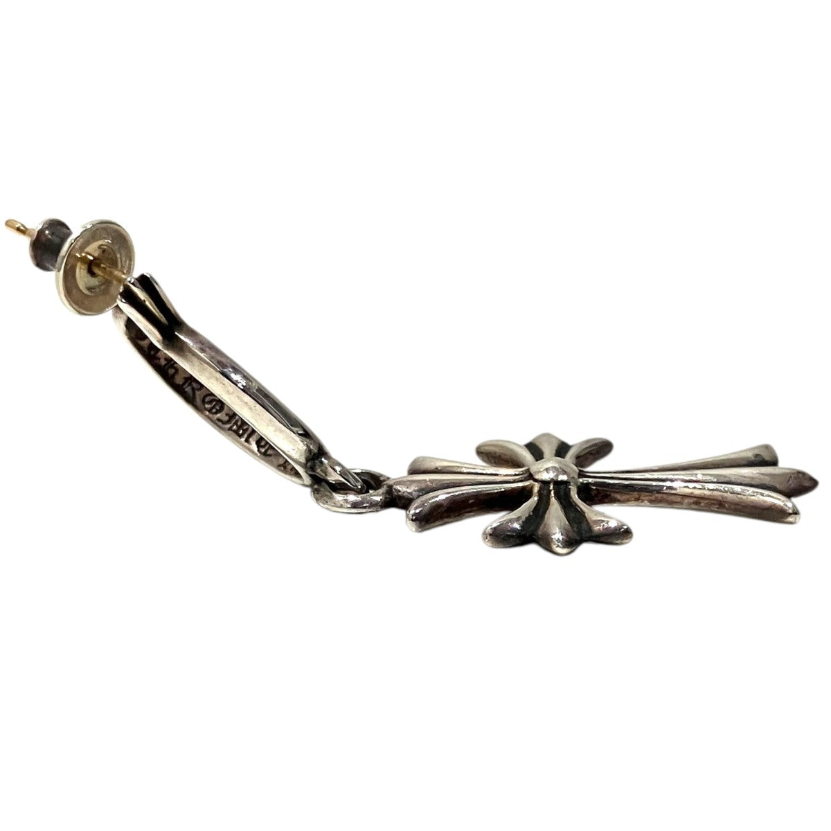 CHROME HEARTS(クロムハーツ) タイニーCHクロスピアス シルバー