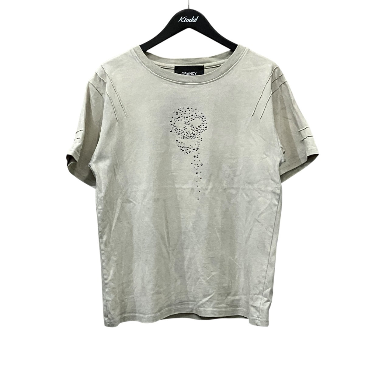 GRANCY Skull Rhinestone Design T-shirt 古着・中古-1枚目のアイテム画像