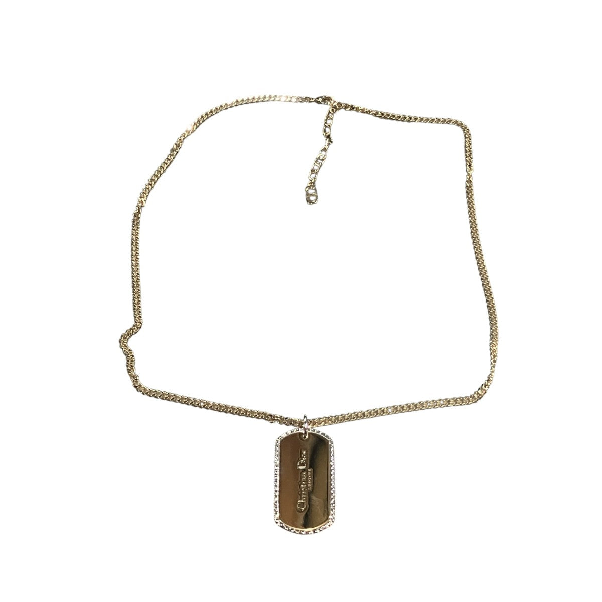 DIOR ドッグタグロゴネックレス 古着・中古-2枚目のアイテム画像