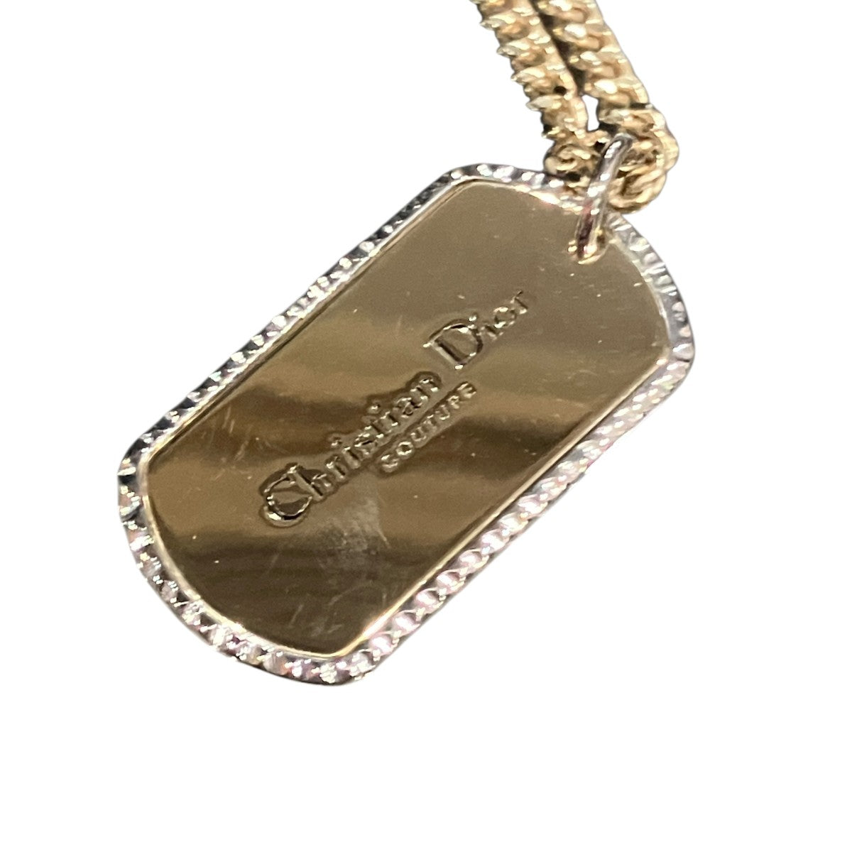 DIOR ドッグタグロゴネックレス 古着・中古-4枚目のアイテム画像