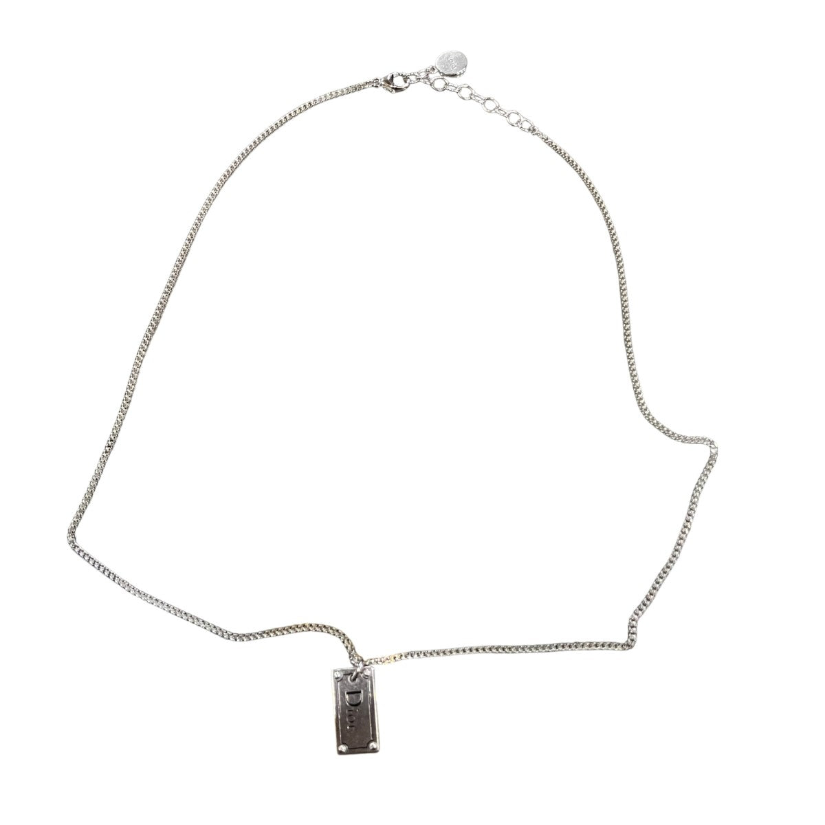 DIOR ロゴプレートネックレス 古着・中古-2枚目のアイテム画像