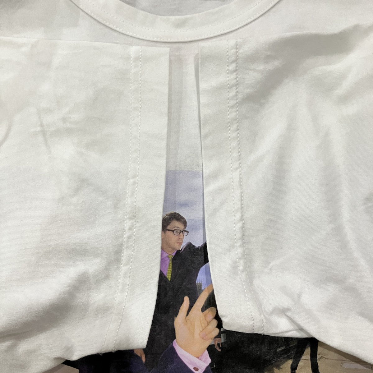CDG JUNYA WATANABE MAN The Face Blur T-Shirt プリント半袖カットソー 古着・中古-4枚目のアイテム画像