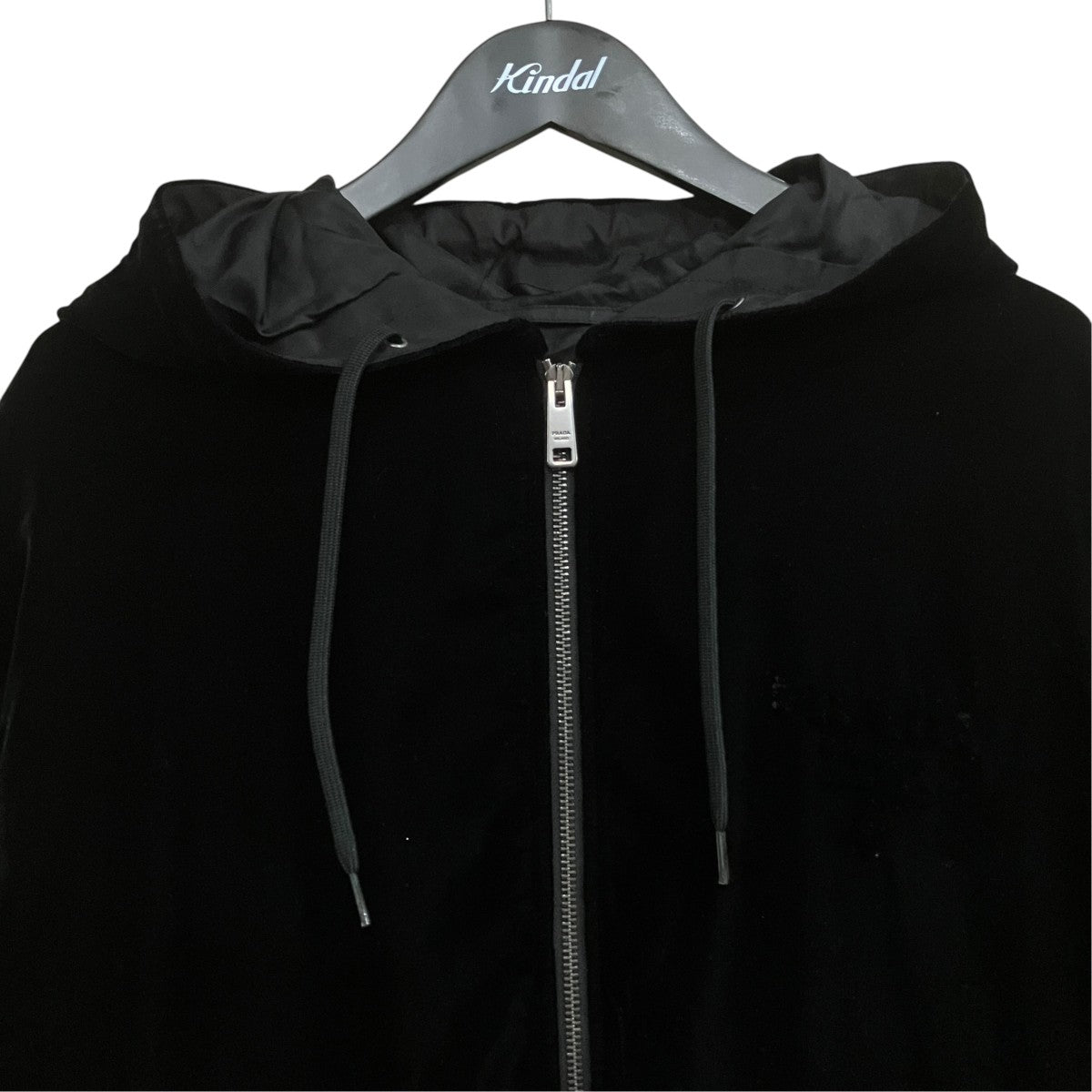 PRADA トライアングルロゴベロアジップ 古着・中古-3枚目のアイテム画像