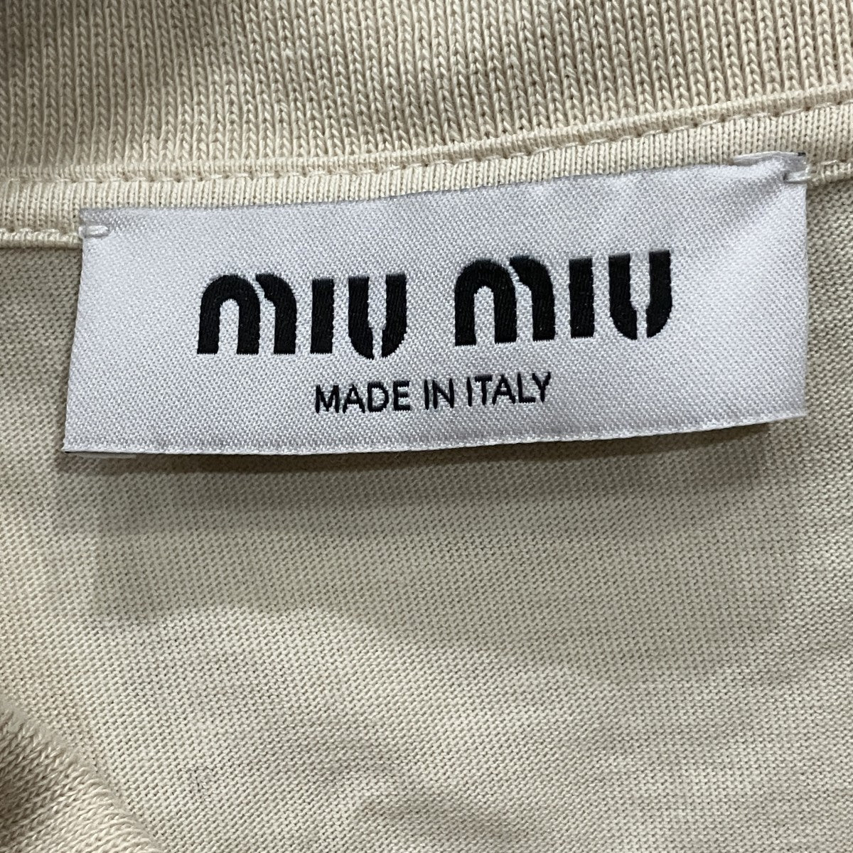 MIU MIU ロゴ刺繍ポロシャツ 古着・中古-7枚目のアイテム画像