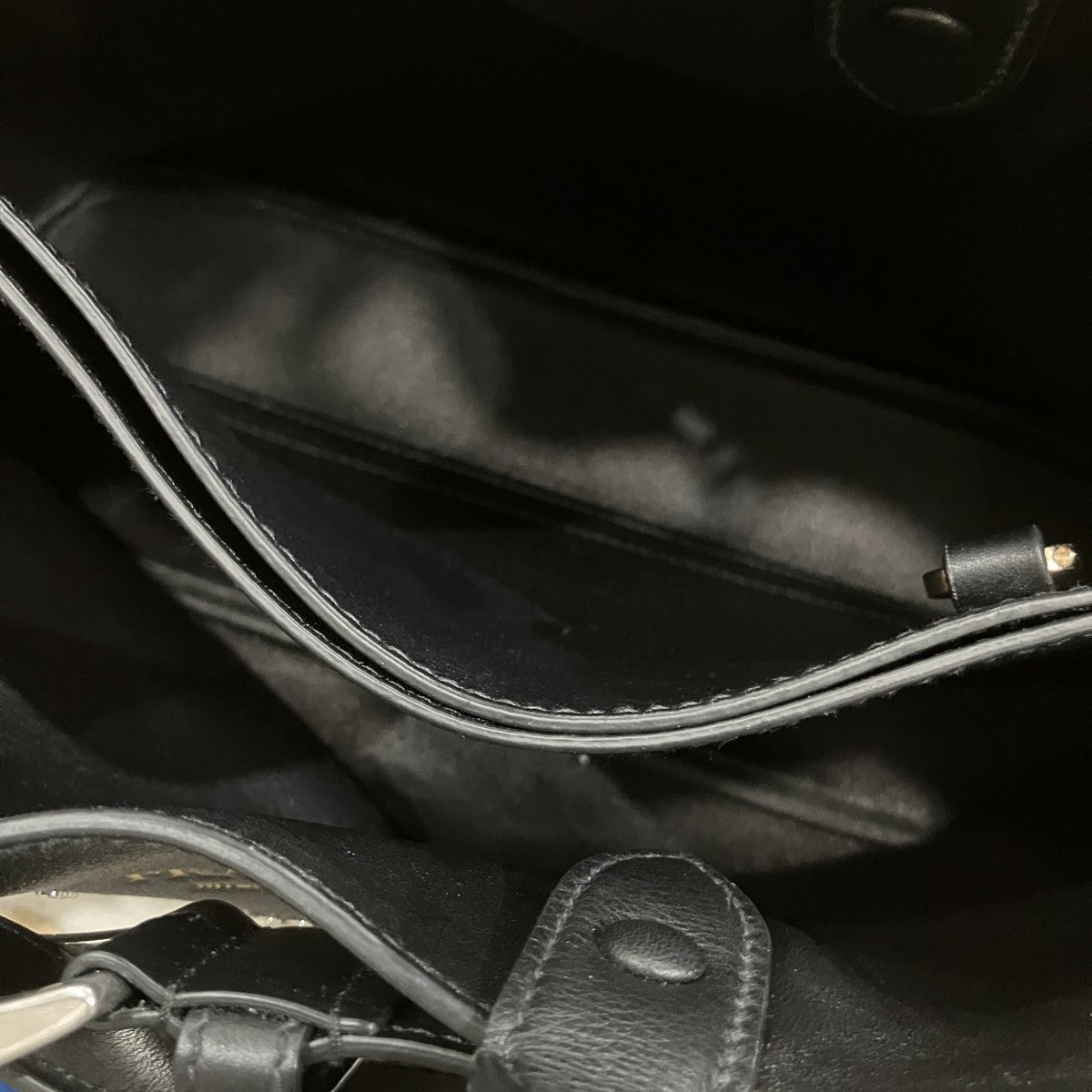 PRADA SOFT GRAINVITEスタッズデザインバッグ 古着・中古-6枚目のアイテム画像