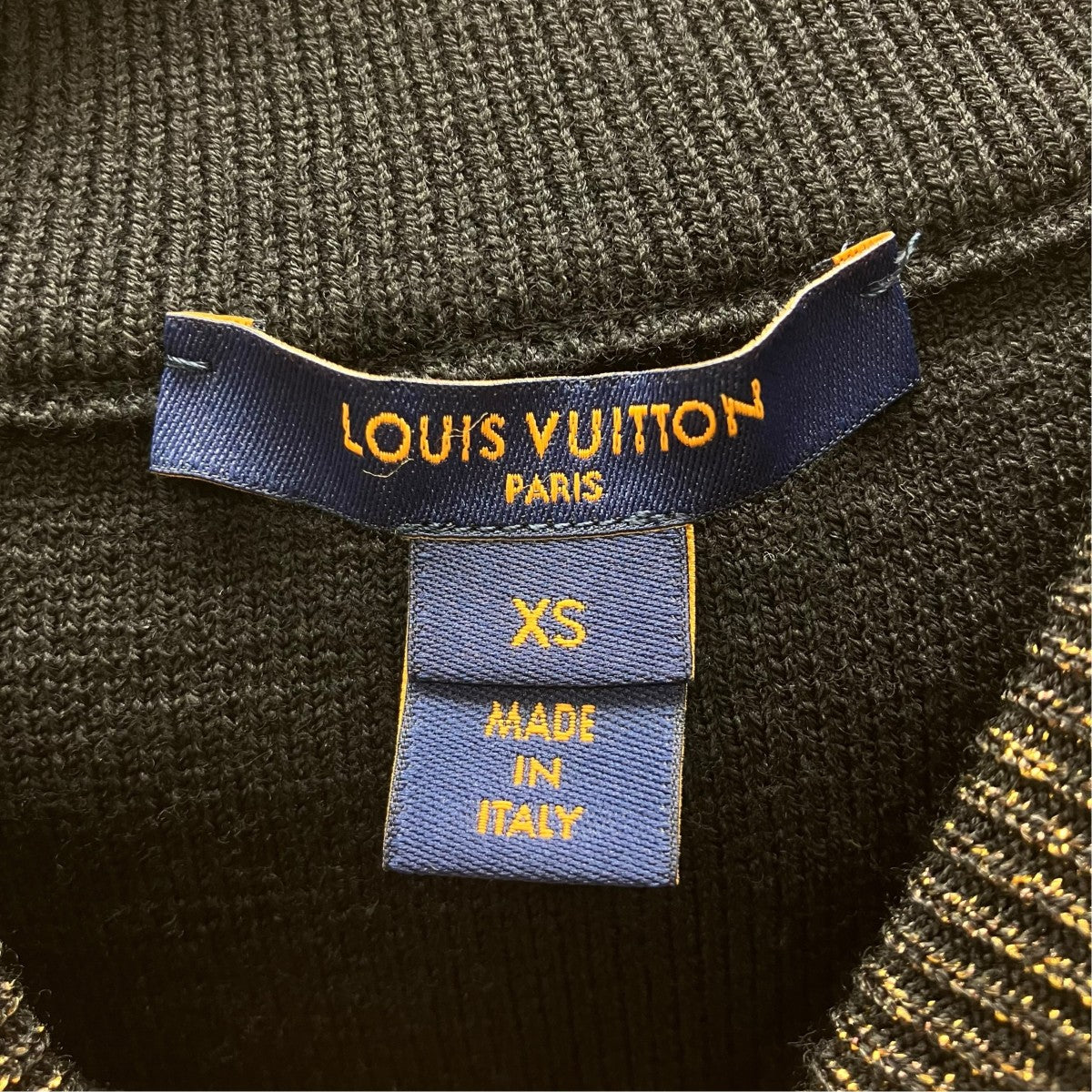 LOUIS VUITTON フード付きスリーブレスモノグラムニットベスト 古着・中古-6枚目のアイテム画像