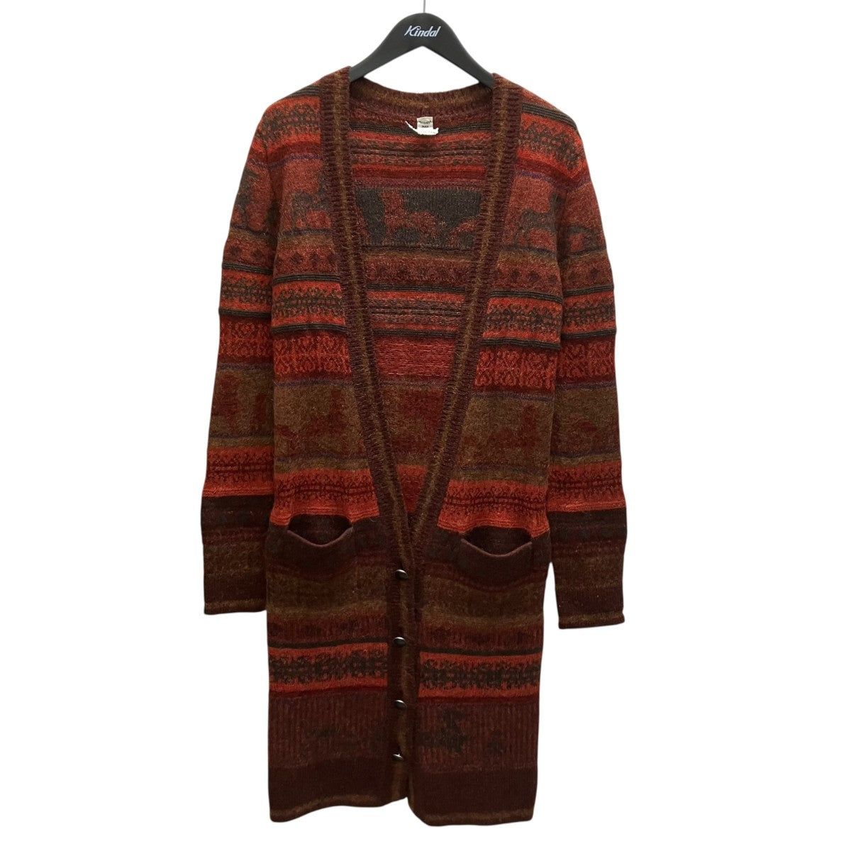 HERMES ロングカーディガン 古着・中古-1枚目のアイテム画像