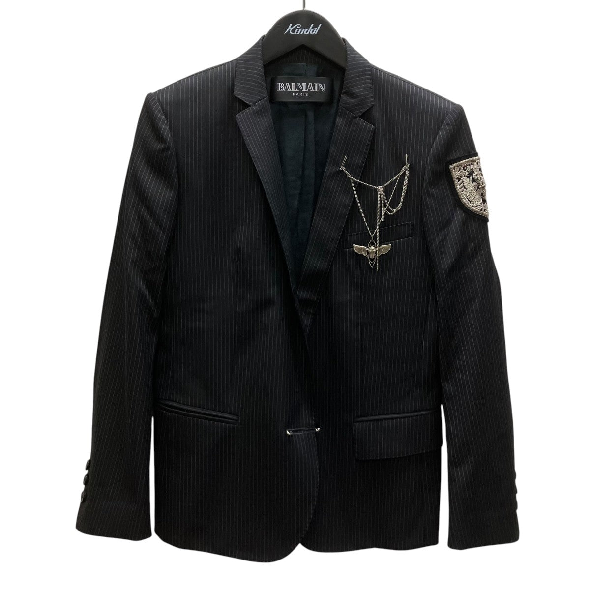 BALMAIN セーフティーピン テーラードジャケット 古着・中古-1枚目のアイテム画像