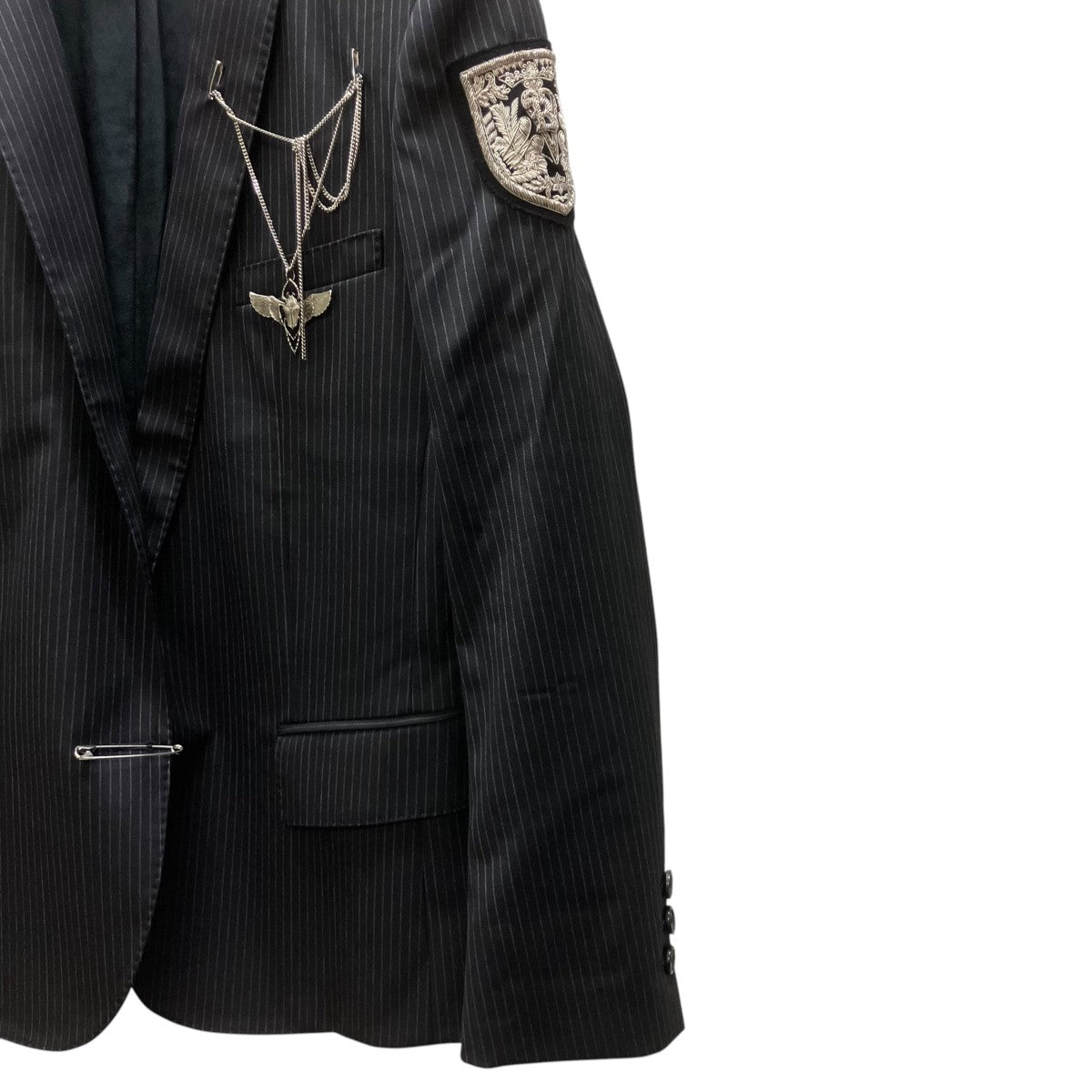 BALMAIN セーフティーピン テーラードジャケット 古着・中古-4枚目のアイテム画像
