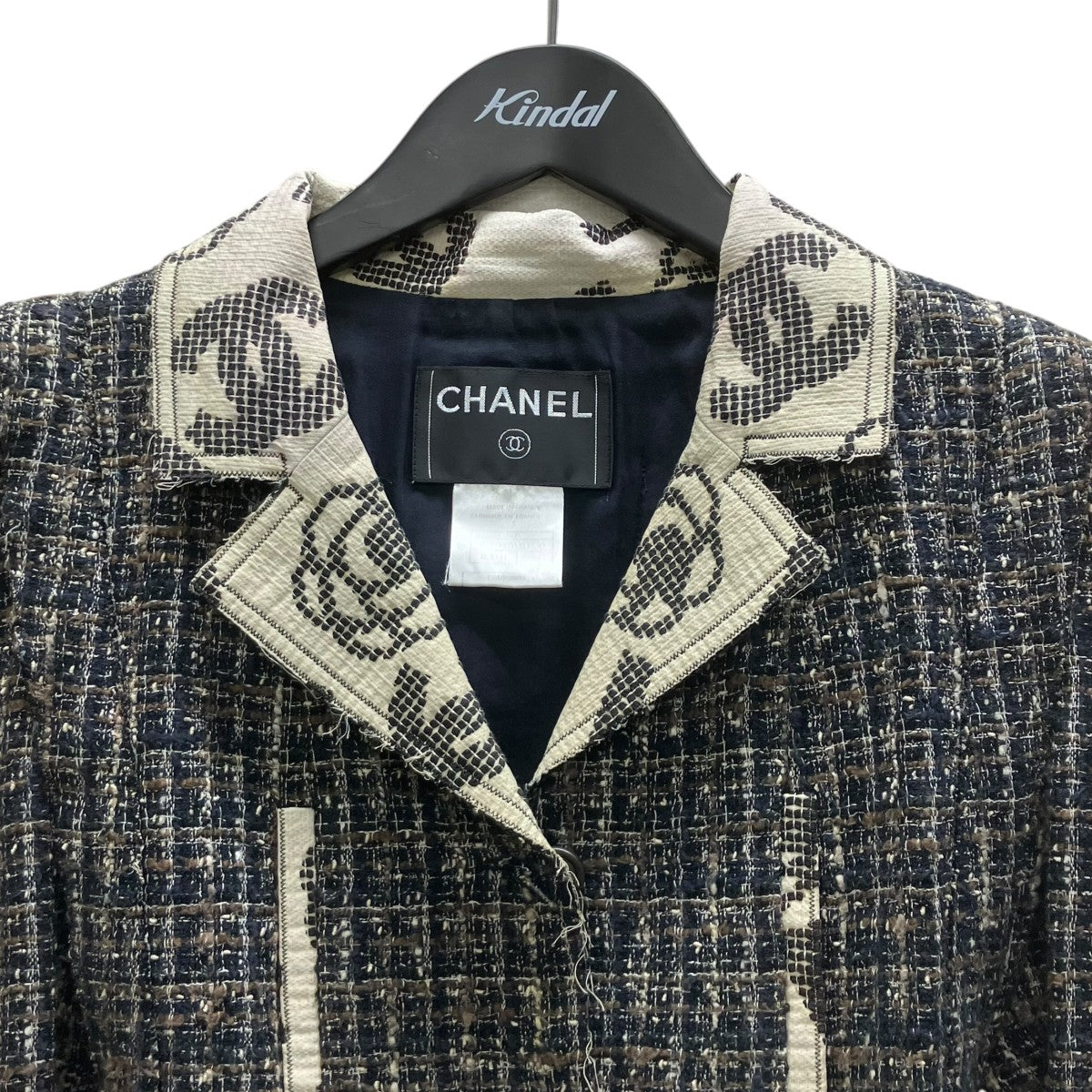 CHANEL ツイードセットアップスーツ 古着・中古-3枚目のアイテム画像