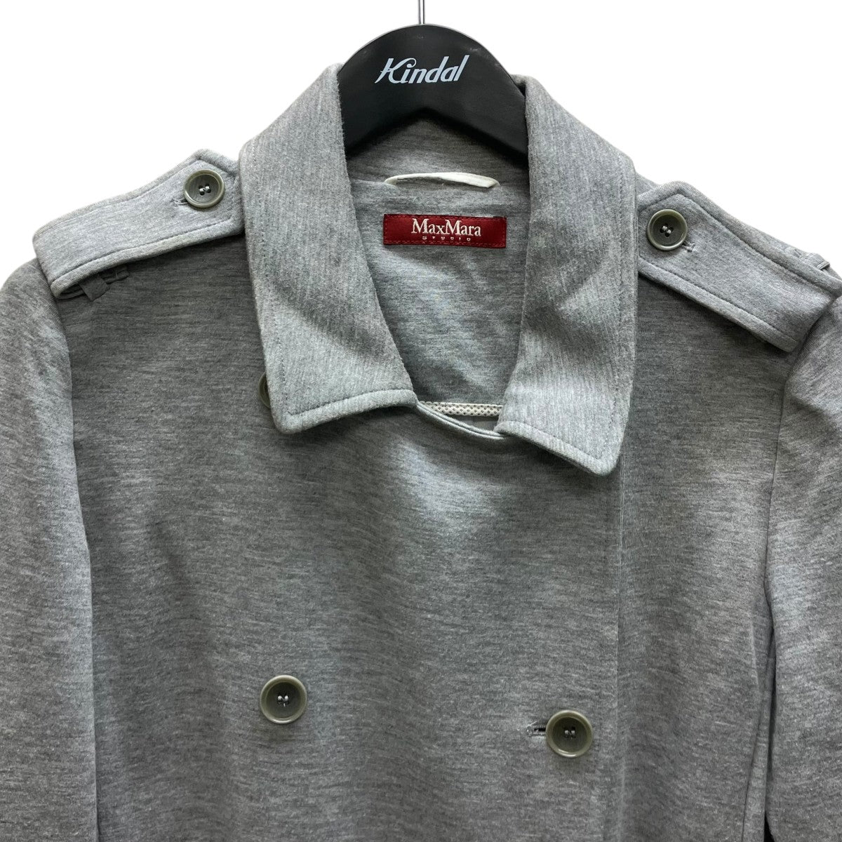 MaxMara スウェットトレンチコート 古着・中古-2枚目のアイテム画像