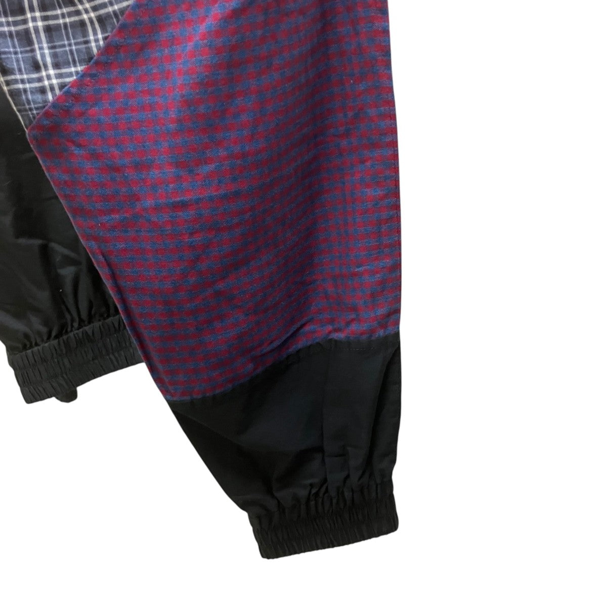 BALENCIAGA ポプリンチェックジップジャケット 古着・中古-4枚目のアイテム画像