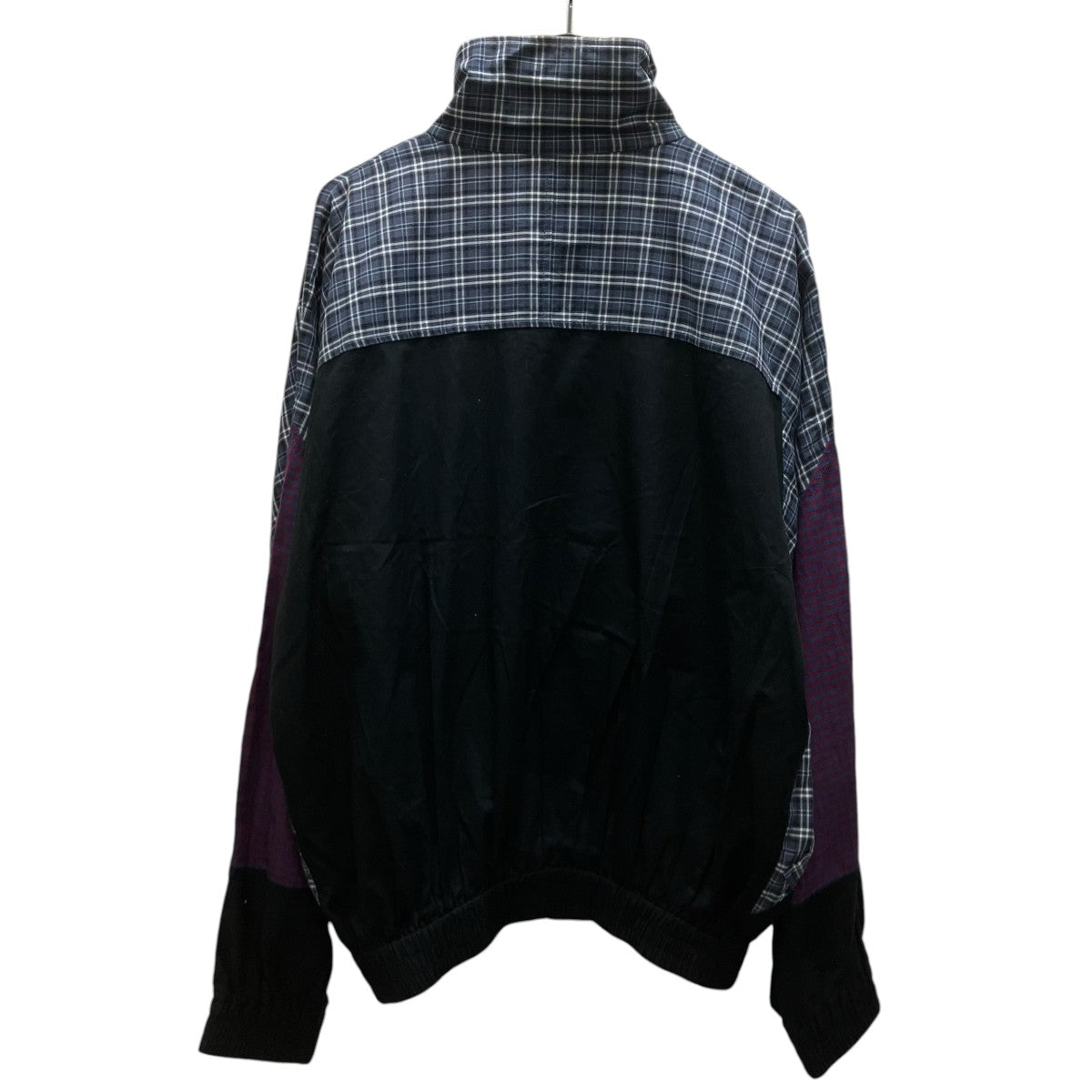 BALENCIAGA ポプリンチェックジップジャケット 古着・中古-5枚目のアイテム画像