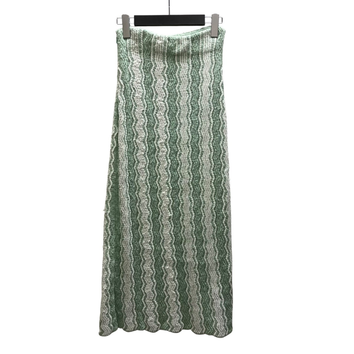 JIL SANDER コットンニットスカート 古着・中古-2枚目のアイテム画像