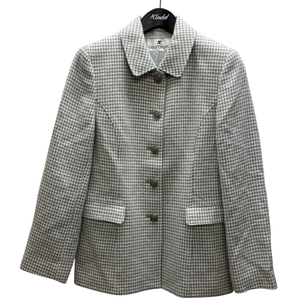 courreges ハウンドトゥースジャケット 古着・中古-1枚目のアイテム画像