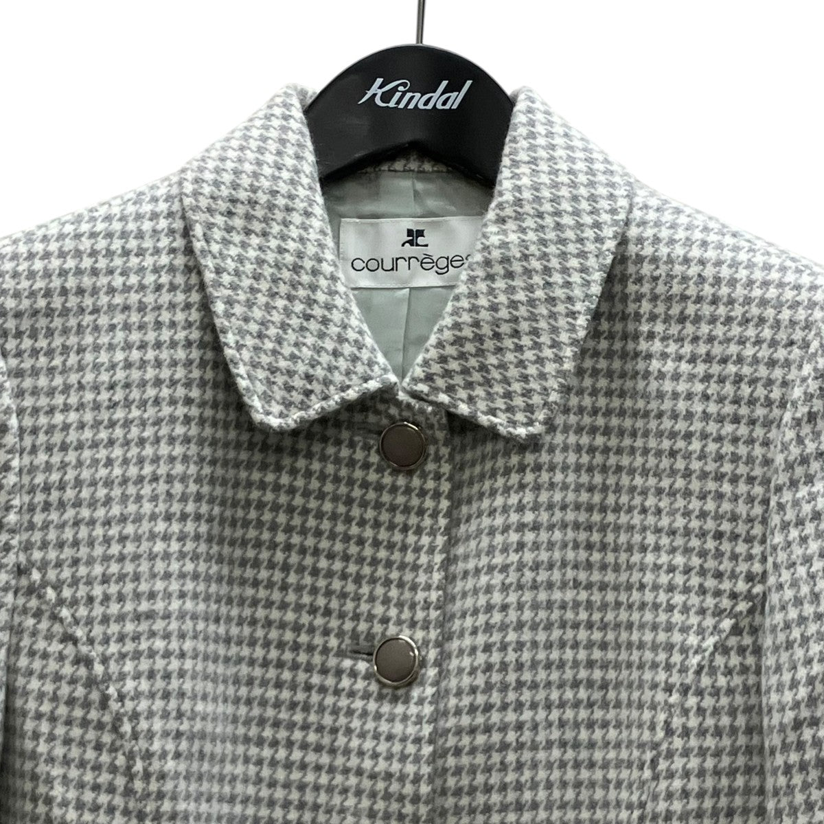 courreges ハウンドトゥースジャケット 古着・中古-2枚目のアイテム画像