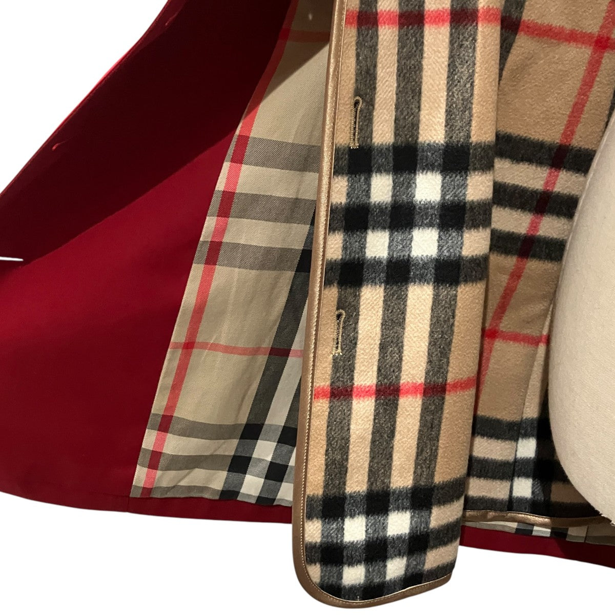 BURBERRY(バーバリー) ライナー付トレンチコート レッド サイズ 36