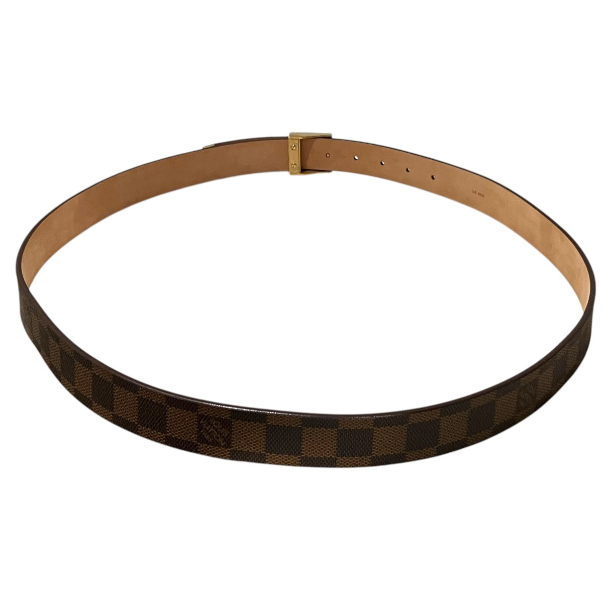 LOUIS VUITTON 【サンチュール・キャレ】ダミエ サンチュールキャレ ベルトM6802 古着・中古-2枚目のアイテム画像