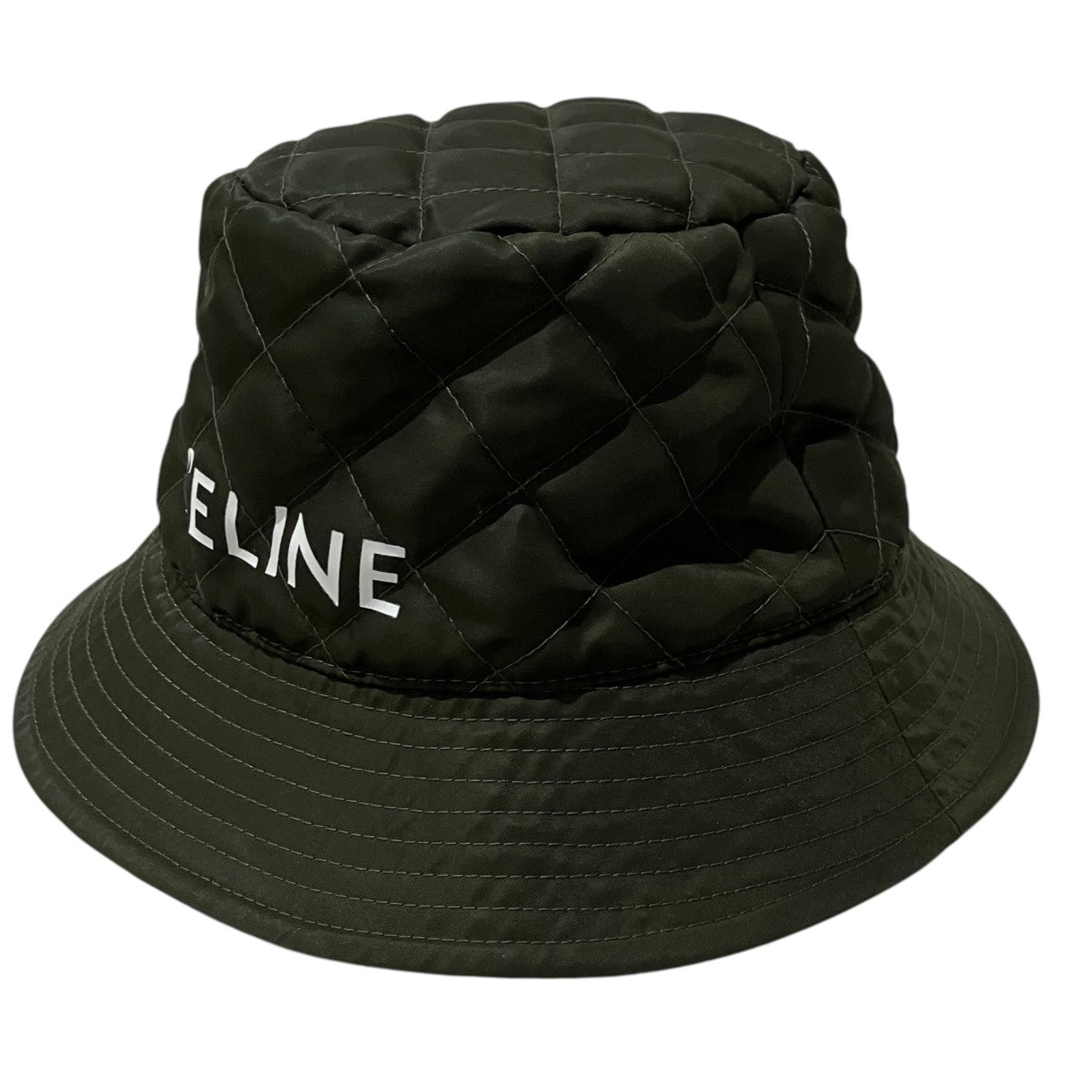 CELINE ロゴ キルティング バケットハット2AUB8930C 古着・中古-1枚目のアイテム画像