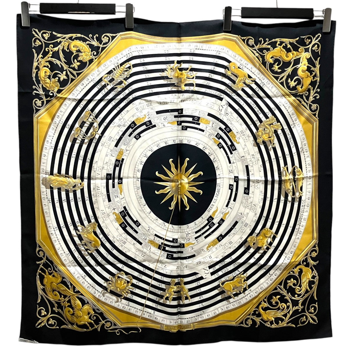 HERMES カレシルクスカーフ 古着・中古-2枚目のアイテム画像