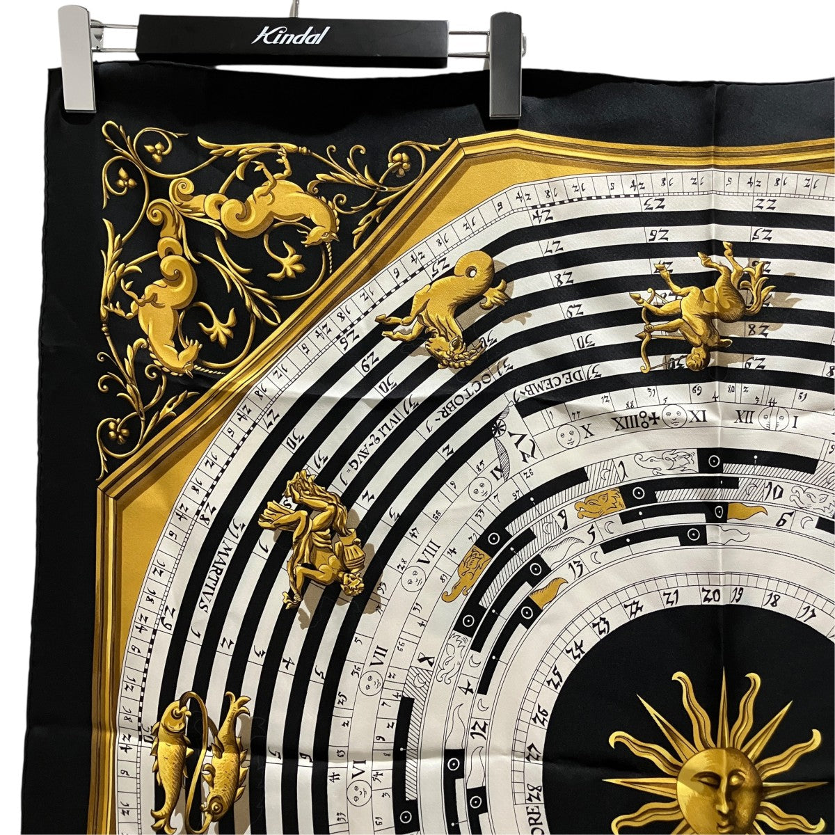 HERMES カレシルクスカーフ 古着・中古-3枚目のアイテム画像