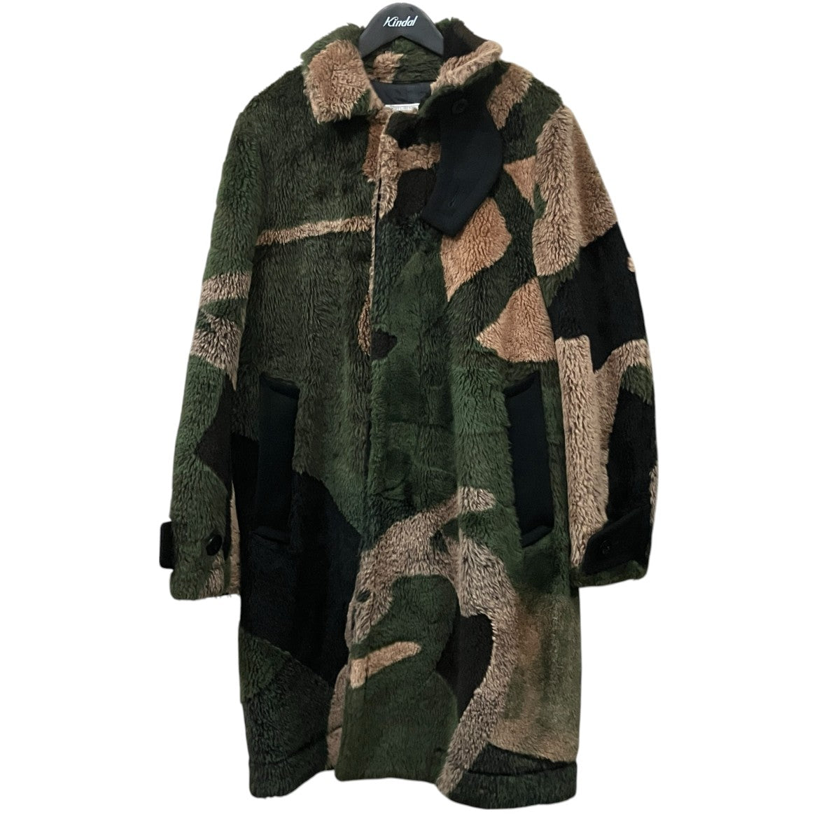 sacai×KAWS ファーコート 古着・中古-1枚目のアイテム画像