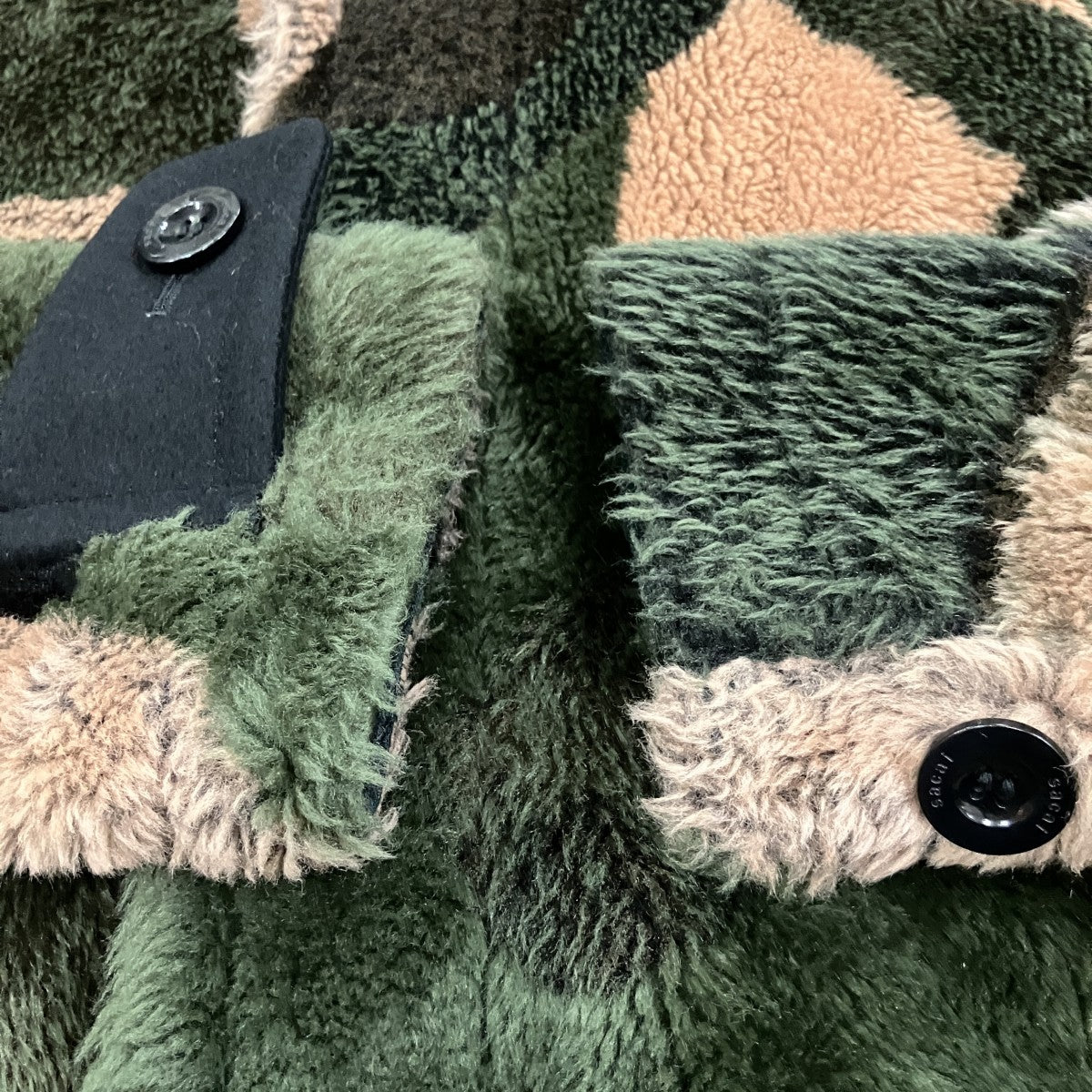 sacai×KAWS ファーコート 古着・中古-4枚目のアイテム画像