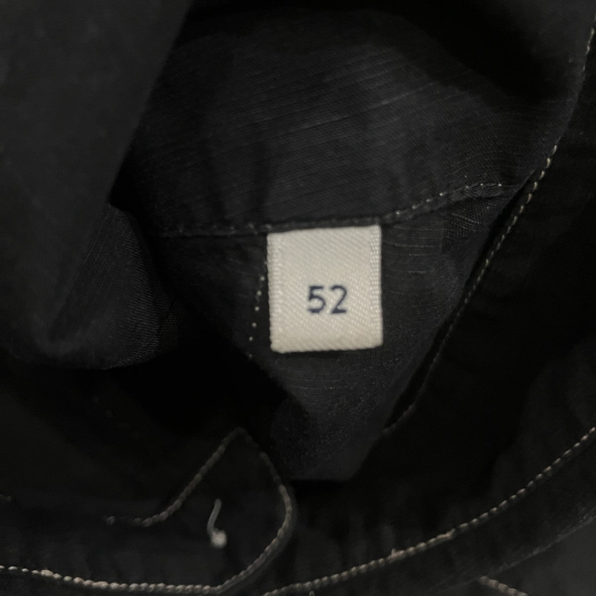 LEMAIRE BLACK MILITALY SHIRT ステッチデザインシャツ 古着・中古-5枚目のアイテム画像