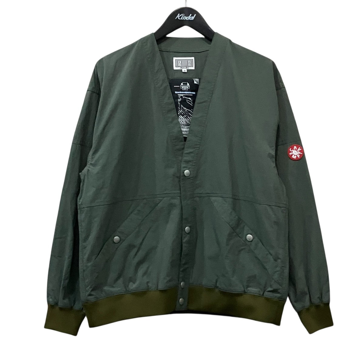 C．E ｢Nylon Cardigan｣ ミリタリーナイロンジャケット 古着・中古-3枚目のアイテム画像
