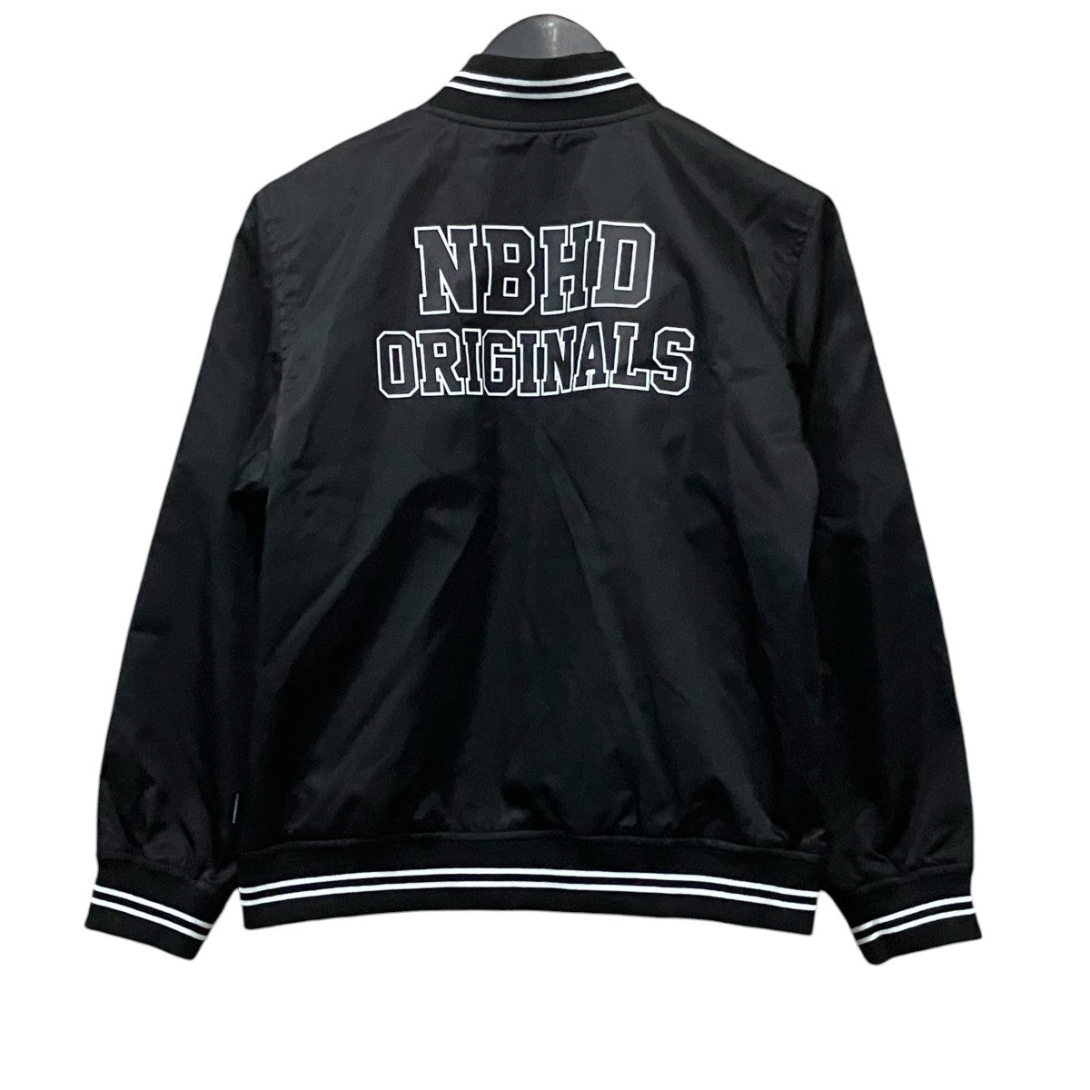 NEIGHBORHOOD Baseball Jacket Charcoal スタジャン 古着・中古-2枚目のアイテム画像