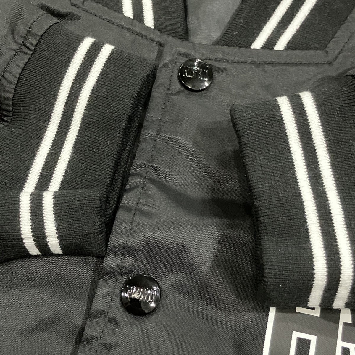NEIGHBORHOOD Baseball Jacket Charcoal スタジャン 古着・中古-4枚目のアイテム画像