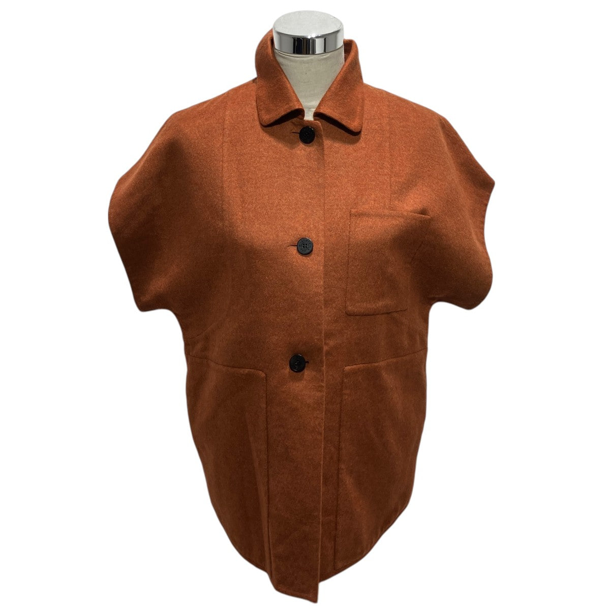 HERMES カシミヤジャケット5E0235DC 古着・中古-1枚目のアイテム画像